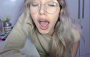 Petite Blonde Babe loves to masturbate