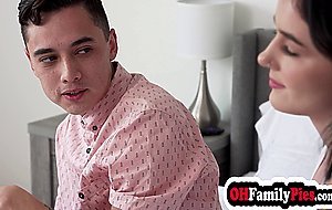 Thanksgiving present for hot teen stepsister Rosalyn Sphinx by stepbrother