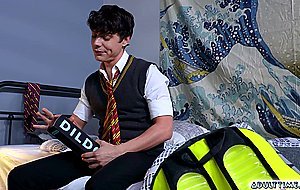 Harley Xavier caught his friend Asher masturbating using a dildo