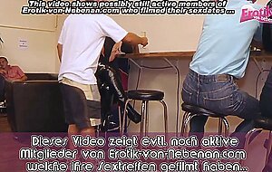 German mature mom fuck in public bar