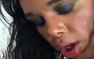 Busty latina ts bangs dude ass