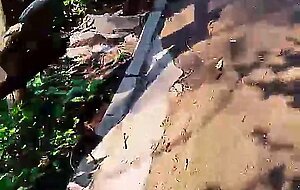 Quick anal pounding and anal creampie outdoor while hiking live at sexycamx