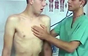 Muscular blond boy gets fucked by doctor