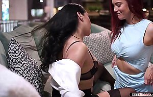 Latina milf strapon fucks lesbian wife