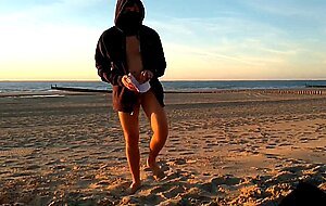 Naked at the beach