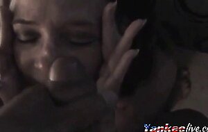 Nose #012 - MILF worships cock and takes huge facial