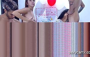 Hardcore swapping foursome with two hot latina teen sluts live at sexycamx