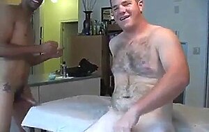 Eager hairy man fucked in the kitchen