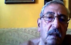 grandpa stroke on webcam