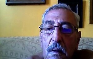 grandpa stroke on webcam