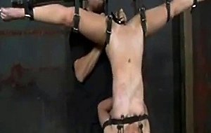 Babe does splits in bondage