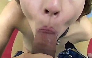  busty blonde sucks hard rod