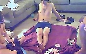 Nerdy teen threesome