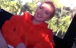 My college girlfriend masturbates on the bus while i film her