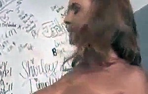 White milf at a glory hole