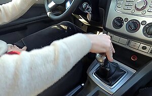 Raw allure, wife wants to fuck in the car and rides my intense cock for a beautifull and wet