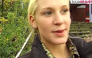 Retro german spanner tour, blonde slut rubs clit and squeezes tits while nude