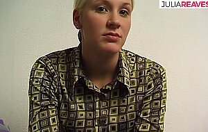 Retro german spanner tour, blonde slut rubs clit and squeezes tits while nude