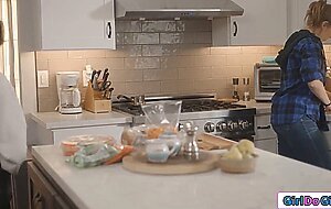 Asian coed goes after former babysitter