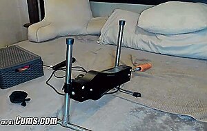 Huge Boobs Chick Uses Her Fuck Machine