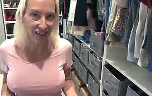 Stepmom caught me smelling her lingerie & fucked me in the matrix - milf stella freebie