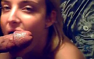 Skinny South African Slut Davida Blowjob and Facial