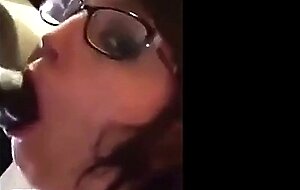 MILF Deepthroats BBC Until Facial