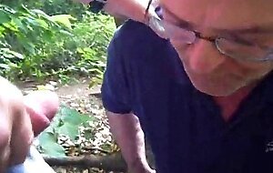 Sucking Black Cock Outdoors