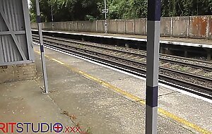 Naughty British 18 Year Old Gives A Stranger A Handjob At The Train Station