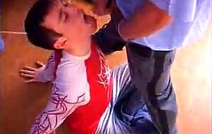 Twink's Amateur Blowjob Bukkake