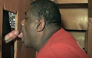 Big White Cock Feeds Black Man With Big Lips
