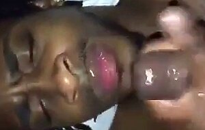 Black Amateur Takes Big Cock, Gets Facial