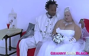 Gilf bride riding big black dick