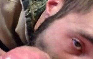 Big Cock Blowjob - He Swallows My Load