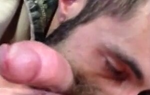 Big Cock Blowjob - He Swallows My Load