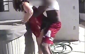 I couldn't leave work so cuckold brought his wife to my job to get fucked