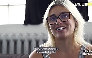French Amateur Gaby Gives Pornstar Blowjob And Rides Him Like A Pro - AMATEUR EURO