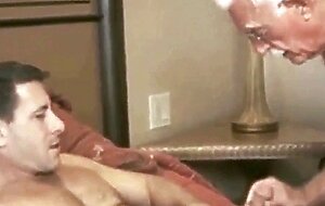 Silver Fox Daddy and His Boy Toy in a Hotel Room