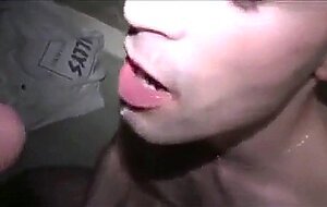 Amateur Blowjob Closeup with Cum in Mouth