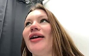 Horny slut get facial after hard sex in public changing room live at sexycamx
