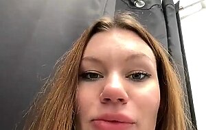 Horny slut get facial after hard sex in public changing room live at sexycamx