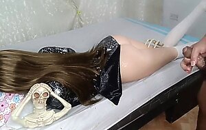Halloween night of hot sex with a cute blonde with a perfect body. after the party the