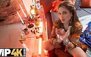 Debt4k. young fortune-teller with firm tits and nice ass provided a magical ritual with her