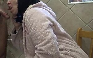 Hot algerian milf fucking while french cuckold husband is on the phone