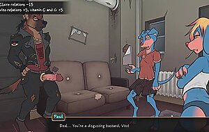 Debtors Furry NTR a beautiful and slender wife watches her husband being fucked by a huge furry dog