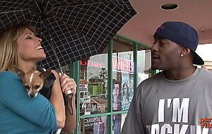 Blonde sexy stepmom seduces her stepson to try his BBC