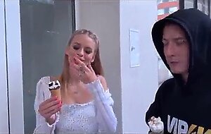 Vip4k. young beauty with natural tits is cheating on her bf in front of him
