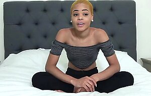 Tiny dark skinned teen gets teenyblacked, Arie Faye, Chad White