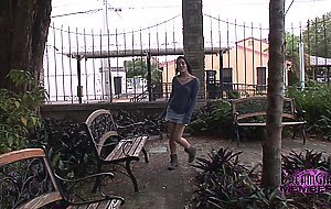 Brandy Bares Her Hot Pussy In Public