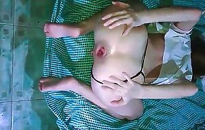 Homemade interracial sex with a young white student. amateur sex tape of a cute college girl